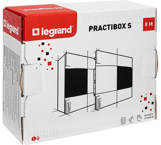 Пластиковый щиток Legrand Practibox S  Встраиваемый 1X8 Белая дверь 134548