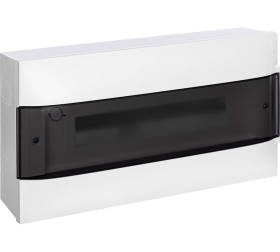 Пластиковый щиток Legrand Practibox S  Навесной 1X18 Дымчатая дверь 137616