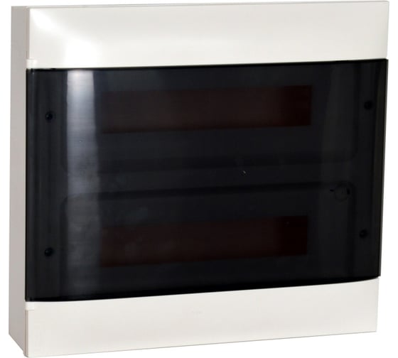 Пластиковый щиток Legrand Practibox S  Навесной 2X18 Дымчатая дверь 137617 1