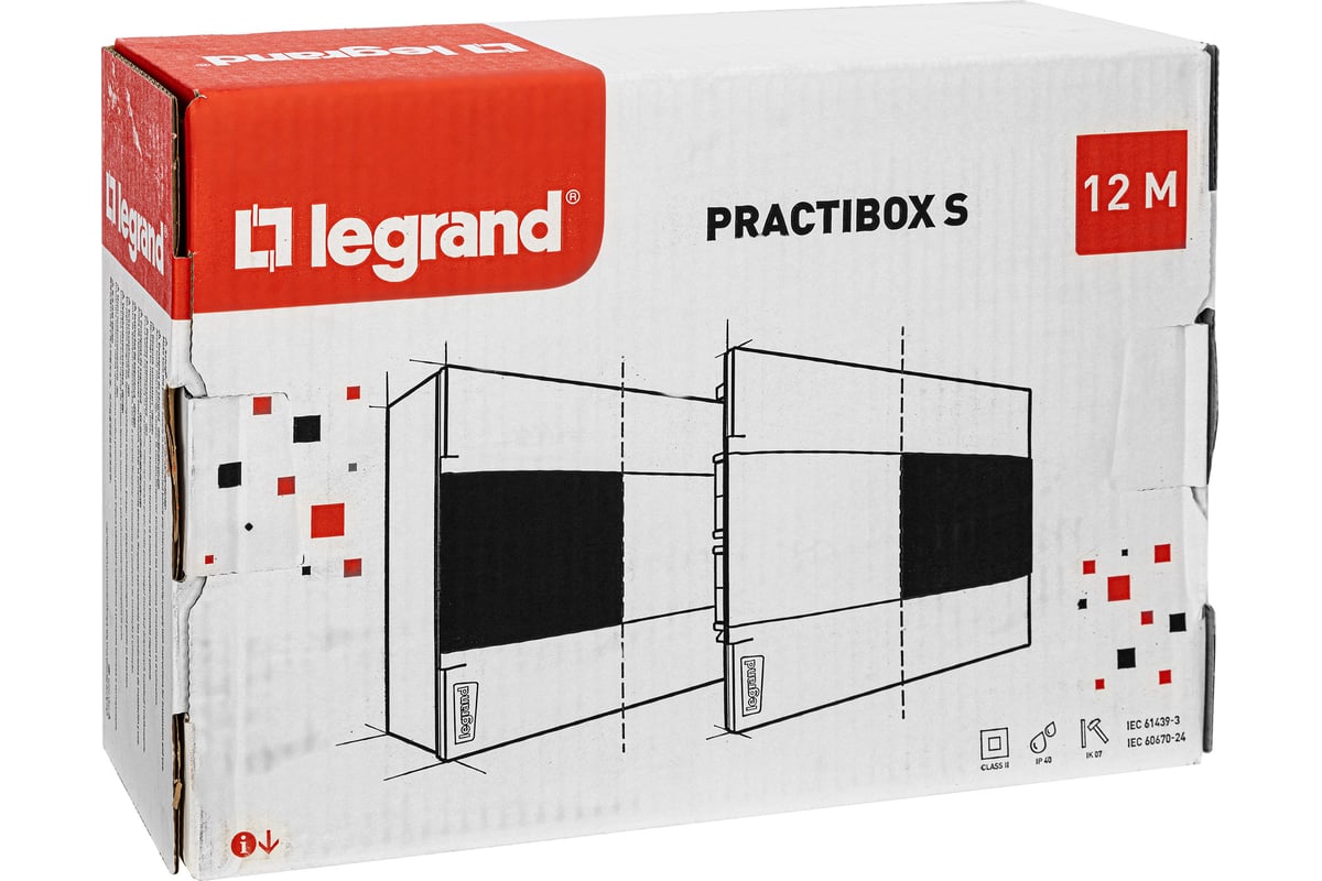 Встраиваемый щиток Legrand PRACTIBOX S 1x12 белый 135541 - выгодная ...