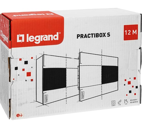 Пластиковый щиток Legrand Practibox S  Встраиваемый 1X12 Белая дверь 135541