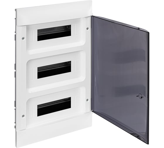 Пластиковый щиток Legrand Practibox S  Встраиваемый 3X12 Дымчатая дверь 135553