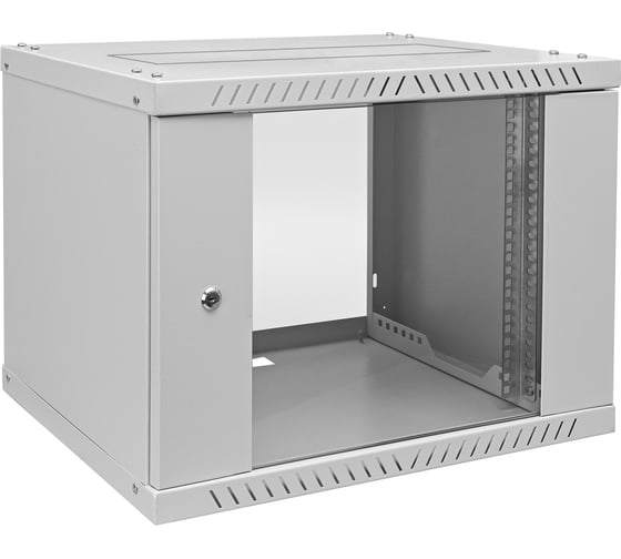 Шкаф ШТК ЭПМ серии А навесной 9U (600x444х600), дверь стекло, RAL7035 28418 1