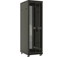 Напольный 19-дюймовый шкаф Hyperline TTB-4261-DD-RAL9004, 42U, 2055x600x1000 мм, черный, 392681