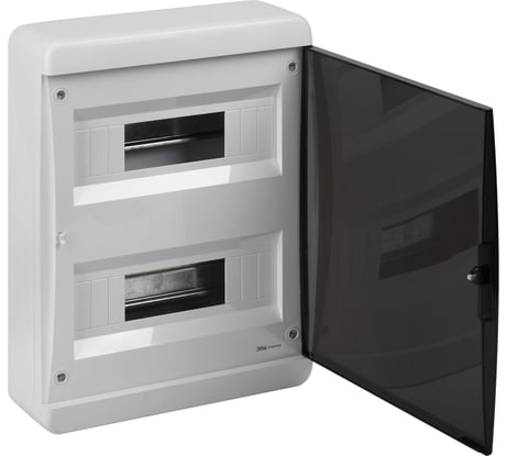 Корпус пластиковый навесной ЭРА COMFORT ЩРН-П-24 IP41, прозрачная крышка, белый Б0067244