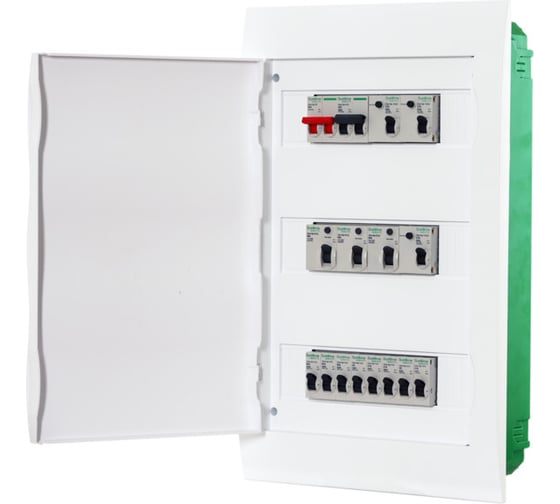Встраиваемый корпус Systeme Electric ( Schneider Electric) City9 Box с белой дверцей 3ряд/36мод (ранее MIP22312T) EZ9E312P2FRU