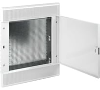 Слаботочный встраиваемый щит мультимедийный Рувинил с монтажной пластиной, белый 68154Б-СЛ