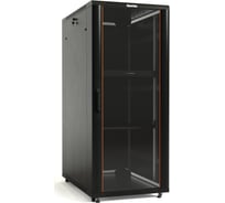 Напольный 19-дюймовый шкаф Hyperline TTB-4266-AS-RAL9004, 42U, 2055x600x600 мм, черный, 396015