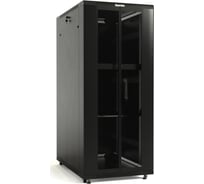 Напольный 19-дюймовый шкаф Hyperline TTB-3268-DD-RAL9004, 32U, 1610x600x800 мм, черный, 392677