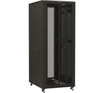 Напольный 19-дюймовый шкаф Hyperline TTR-4282-DD-RAL9005, 42U, 2055x800x1200 мм, черный, 425252