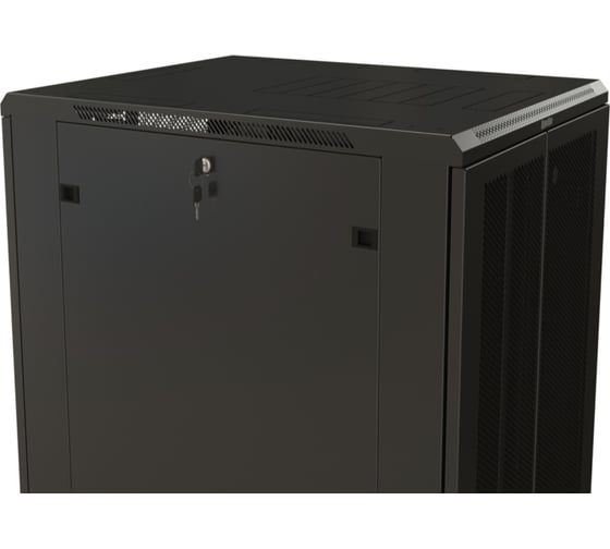 Напольный 19-дюймовый шкаф Hyperline TTR-4282-DD-RAL9005, 42U, 2055x800x1200 мм, черный, 425252