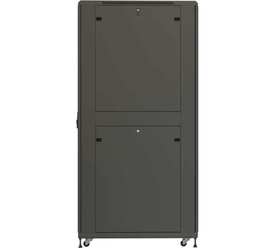 Напольный 19-дюймовый шкаф Hyperline TTR-4282-DD-RAL9005, 42U, 2055x800x1200 мм, черный, 425252