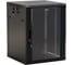 Настенный 19-дюймовый шкаф Hyperline TWB-0666-GP-RAL9004, 6U, 367x600x600мм, черный, 392628 1