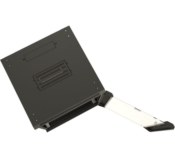 Настенный 19-дюймовый шкаф Hyperline TWB-1866-GP-RAL9004, 18U, 908x600x600мм, черный, 392642