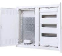 Шкаф TEHNOPLAST U2x36ES пластмассовый с металлическими дверями, скрытого монтажа, для 36 предохранителей + для мультимедиа - 3 ряда 3001691