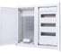 Шкаф TEHNOPLAST U2x36ES пластмассовый с металлическими дверями, скрытого монтажа, для 36 предохранителей + для мультимедиа - 3 ряда 3001691 1
