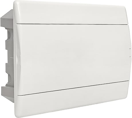 Распределительный щит EKF PROxima ЩРВ-П-12 "SlimBox" белая дверца, IP41 sb-v-12w