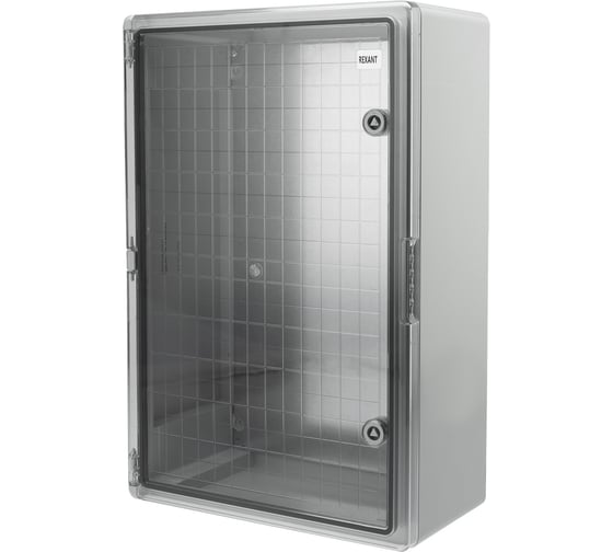 Корпус пластиковый REXANT ЩМПп с прозрачной дверцей и монтажной панелью, 600х400х200мм, АБС, УХЛ1, IP65 11-0417 1