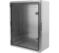 Корпус пластиковый REXANT ЩМПп с прозрачной дверцей и монтажной панелью, 500х400х180мм, АБС, УХЛ1, IP65 11-0414