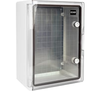 Корпус пластиковый STEKKER ЩМПп EBX60-6/06-65 IP65 c прозрачной дверью (400х300х165) пластик, серия ArcaWP65+, 50721