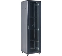 Шкаф телекоммуникационный напольный REXANT 19", 42U, 800х800мм, дверь стекло, разборный, серый (RAL 7035) 04-4288-211