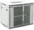 Настенный телекоммуникационный шкаф REXANT 19 6U 550x400мм, дверь стекло, с задней стенкой, разборный, серый RAL 7035 04-0654-111 1