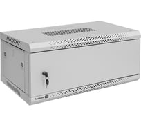 Шкаф телекоммуникационный ExeGate 19 настенный 4U EC-WM-4U.450.M.GREY 19”, 4U, 600x450x280mm ШхГхВ, передняя дверь металл, съемные боковые панели 300253