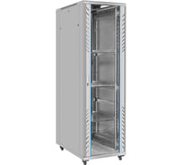 Шкаф телекоммуникационный ExeGate 19 напольный 42U EC-FS-42U.600.1000.G.V.GREY 19”, 42U, 600x1000x2054mm ШхГхВ , передняя дверь закаленное стекло 300280