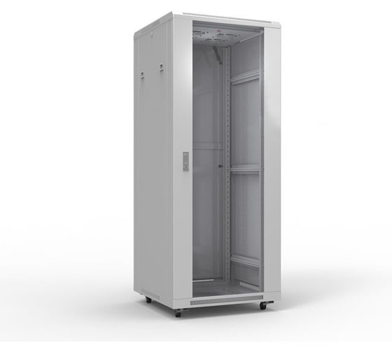 Телекоммуникационный напольный шкаф REXANT 19 47U 600х600мм, дверь стекло, серый RAL7035 04-2304