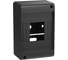 Корпус пластиковый IEK UNION Mini КМПн-4 IP20 без двери черный UIM-KP71-N-04-20-K02 1