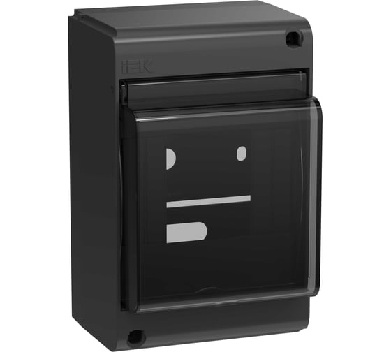 Корпус пластиковый IEK UNION Mini КМПн-4 IP30 черный UIM-KP72-N-04-20-K02