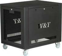 Телекоммуникационный серверный напольный шкаф W&T 19 дюймов 12U 600х800мм черный D126080BWTWOF-RU