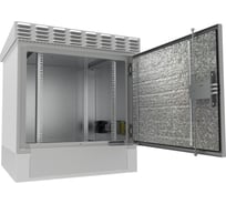 Антивандальный уличный термошкаф АМАДОН из листовой стали с обогревом. Габариты, мм: Ш750хВ600хГ800. ТША330.А-75.12U.80-ST