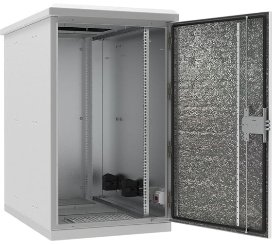 Антивандальный уличный термошкаф АМАДОН из листовой стали с обогревом. Габариты, мм: Ш630хВ1000хГ600. ТША310.А-63.18U.60-ST