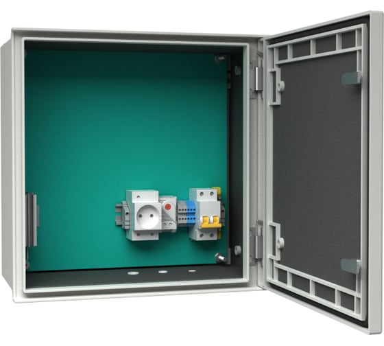 Уличный радиопроницаемый термошкаф с обогревом АМАДОН Габариты, мм: Ш400хВ400хГ200. ТШО110.Р-40.40.20-PL