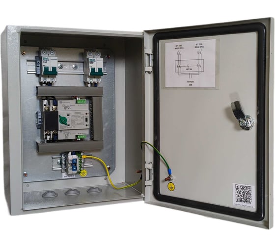 Щит автоматического ввода резерва однофазный PromA ЩР-9-1.06-УХЛ4 IP54 однофазный 220В 10кВт (50А) АВР 4673750166720 X869615428