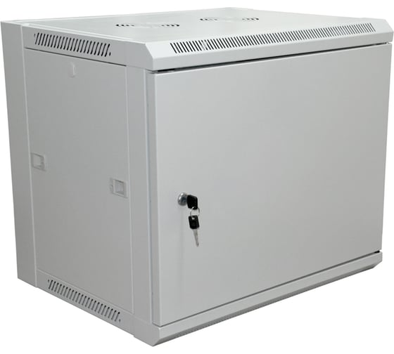 Настенный телекоммуникационный шкаф REXANT 19 6U 600x450x370мм дверь металл разборный серый RAL7035 04-2210