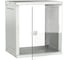 Шкаф настенный GENERICA 12U 600х450мм стеклянная дверь серый LWE3-12U64-GF-G 1
