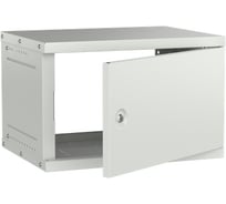 Шкаф настенный GENERICA 6U 600х450мм металлическая дверь серый LWE3-06U64-MF-G