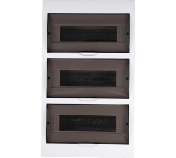 Распределительный бокс модульный навесной Jazzway PDB/W 1036 белый с прозрачной крышкой 36 модулей (ЩРН-П-36) IP41 5071704