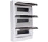 Щит распределительный бокс модульный навесной Jazzway PDB/W 1036 белый с прозрачной крышкой 36 модулей (ЩРН-П-36) IP41, 5071704 21