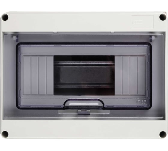 Распределительный бокс модульный навесной Jazzway PDB/W 4008 серый с прозрачной крышкой 8 модулей (ЩРН-ПГ-8) IP65 5072060