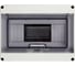 Распределительный бокс модульный навесной Jazzway PDB/W 4008 серый с прозрачной крышкой 8 модулей (ЩРН-ПГ-8) IP65 5072060 1