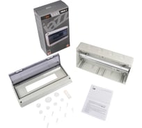 Распределительный бокс модульный навесной PDB/W 4018 Jazzway серый с прозрачной крышкой 18 модулей (ЩРН-ПГ-18) IP65 5072121