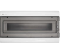 Распределительный бокс модульный навесной Jazzway PDB/W 3018 серый с прозрачной крышкой 18 модулей (ЩРН-ПГ-18) IP65 5072022