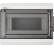 Распределительный бокс модульный навесной Jazzway PDB/W 3008 серый с прозрачной крышкой 8 модулей (ЩРН-ПГ-8) IP65 5071988
