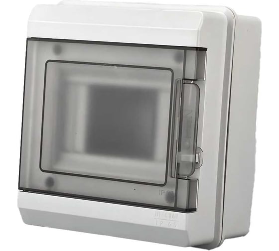 Распределительный бокс модульный навесной Jazzway PDB/W 3005 серый, с прозрачной крышкой, 5 модулей 5071964
