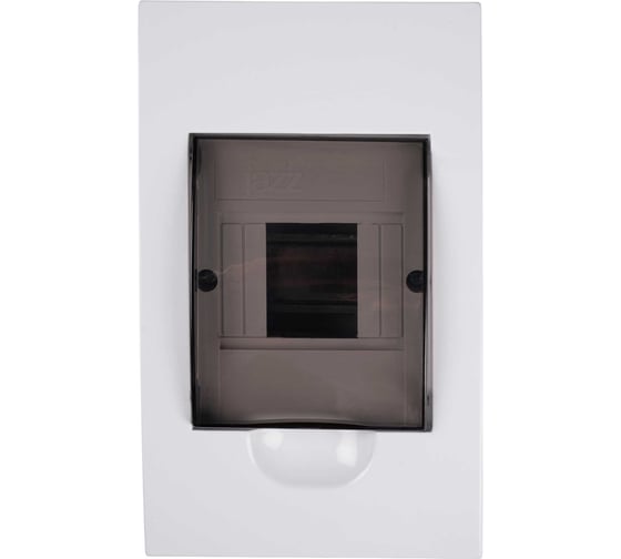 Распределительный бокс модульный встраиваемый Jazzway PDB/R 1004 белый с прозрачной крышкой 4 модуля (ЩРВ-П- 4) IP41 5071728