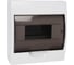Распределительный бокс модульный навесной Jazzway PDB/W 1008 белый с прозрачной крышкой 8 модулей (ЩРН-П-8) IP41 5071667 18