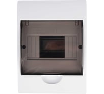 Распределительный бокс модульный навесной Jazzway PDB/W 1006 белый с прозрачной крышкой 6 модулей (ЩРН-П-6) IP41 5071650